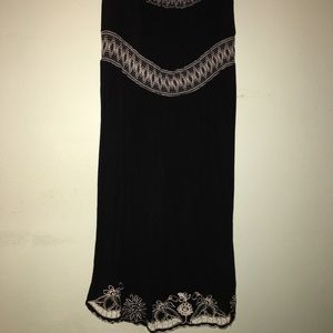 American Rag Black Embroidered Dress 1X